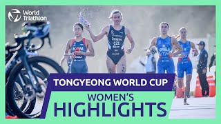 Race Highlights  2024 TONGYEONG WORLD TRIATHLON CUP  Women [upl. by Lorene]