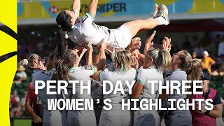 Ireland are WINNERS down under  Perth HSBC SVNS Day Three Womens Highlights [upl. by Atirehs]