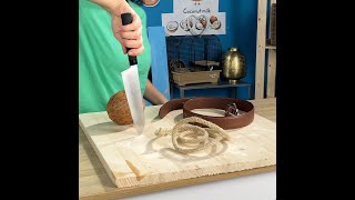 How to create coconut bowls 🥥 [upl. by Anaihk]