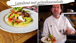 Koken met Rik de Jonge Lamsbout met geitenkaassalade [upl. by Chapell]