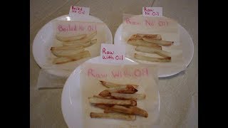 Oven Potato Fries  Oil vs No Oil Test [upl. by Frazier]