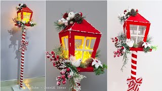 Haz Tu Farol Navideño de Forma económica  Manualidades Navideños Para Vender  Adornos Navideños 🎄 [upl. by Chuipek553]