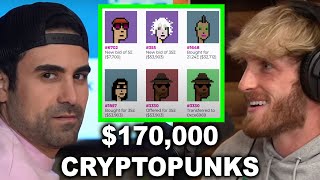 LOGAN PAUL REVEALS 170000 CRYPTOPUNK NFT PURCHASE [upl. by Ancalin]