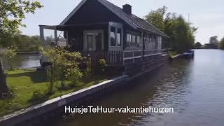 Vakantiehuis huren Nederland Loosdrechtse Plassen  Huis aan water op eiland [upl. by Einnel]