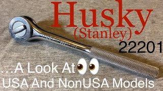 Husky 22201 USA Ratchet TEARDOWN AND COMPARISON Vintage 38” Drive [upl. by Legir]