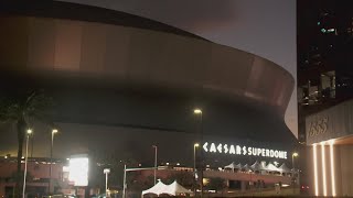 Superdome goes dark in honor of Eric Paulsen in New Orleans [upl. by Idnal]