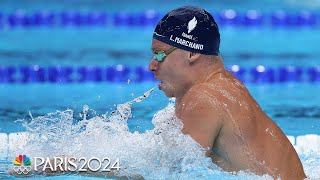 Leon Marchand concludes a DOUBLE GOLD day with 200m breaststroke win  Paris Olympics [upl. by Poole]