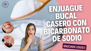 🦷Enjuague bucal CASERO con BICARBONATO DE SODIO  5 beneficios 😉 [upl. by Sitra]