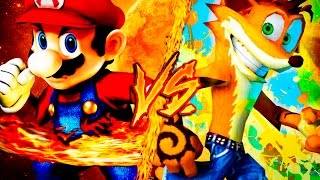 MARIO BROS VS CRASH BANDICOOT ║ COMBATES MORTALES DE RAP ║ JAYF [upl. by Traver]