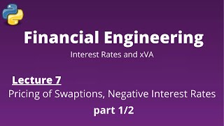 Financial Engineering Course Lecture 714 part 12 Swaptions and Negative Interest Rates [upl. by Aggappera]