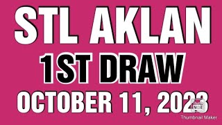 STL AKLAN RESULT TODAY 1ST DRAW OCTOBER 11 2023 2PM [upl. by Barret6]