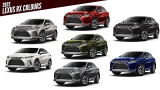 2022 Lexus RX SUV  All Colour Options  Images  AUTOBICS [upl. by Jerman]