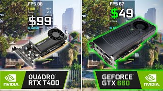 T400 vs GTX 660  Test in 7 Games [upl. by Gay693]