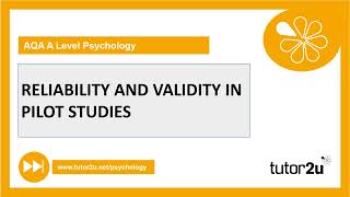 Revise Psychology Reliability and Validity [upl. by Joelly]