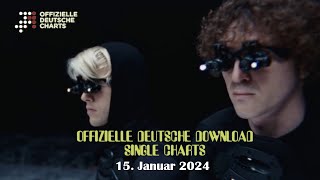 TOP 40 Offizielle Deutsche Download Single Charts  15 Januar 2024 [upl. by Edlin519]