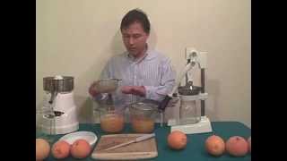 Manual Citrus Press vs Electric Citrus Reamer Orange Juice Off [upl. by Drawets778]