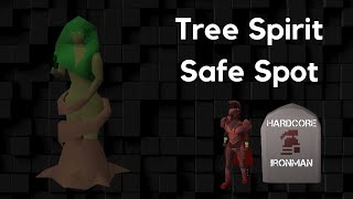 OSRS HCIM  Tree Spirit Safe Spot for low combat levels Lost City Quest [upl. by Skipton]