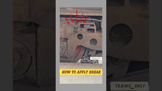 How to apply brakes😮😮 knowledge railway ytshorts trendingshorts [upl. by Annal415]