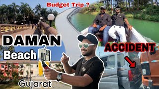 DAMAN 🏖️ Gujarat BUDGET Trip  SURAT to DAMAN Road 🛣️ Trip🚗 daman beach tranding [upl. by Yenettirb261]