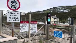 Parsel Lane MWL Userwork Level Crossing Gwynedd Tuesday 26082024 [upl. by Anertal]