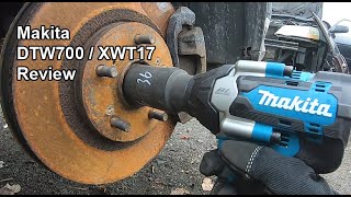 Makita DTW700  XWT17 Mid Torque Impact Wrench Review [upl. by Tikna98]