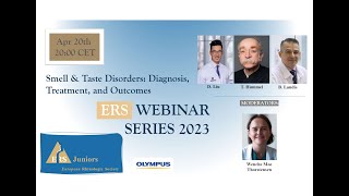 ERS Webinar Series 2023 Smell and Taste Disorders Diagnosis Treatment and Outcomes [upl. by Garges]