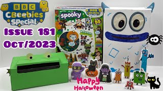 CBeebies Special Magazine issue 181 Oct2023 with Halloween Paint and Play set 👻🎃💀 [upl. by Acined736]