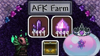 Terraria Easy AFK Crystal Shard  Gelatin Crystal Farm [upl. by Sirotek]