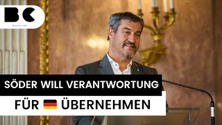 Markus Söder 57 deutet mögliche Kanzlerkandidatur an [upl. by Euqirrne73]