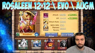 ROSALEEN 1212 \ 2 EVO FAUG 0200 \ ПРОКАЧКА НОВОЙ РОЗАЛИНДЫ \ БИТВА ЗАМКОВ \ CASTLE CLASH [upl. by Ynomrah]