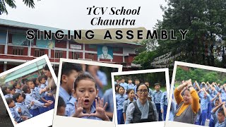 Junior Section English Singing Assembly  TCV School Chauntra [upl. by Kyla346]