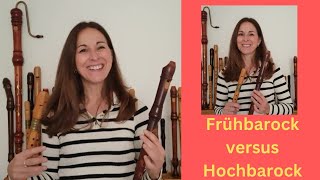 Frühbarocke versus hochbarocke Musik auf der Blockflöte  verasblockflötenkanal [upl. by Yuu110]