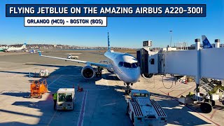 REVIEW  JetBlue Airways  Orlando MCO  Boston BOS  Airbus A220300  Economy [upl. by Meek525]