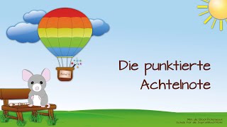 Nr 164 Die punktierte Achtelnote Mini die Blockflötenmaus [upl. by Ellevehc]