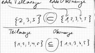 077 Mengen Elemente Teilmengen [upl. by Edge]