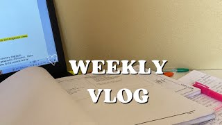 Weekly vlogSHEIN haul StudyUnbraid my hair [upl. by Yesoj]