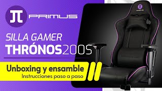 Silla Gamer PRIMUS Thronos 200S  Unboxing y ensamble paso a paso [upl. by Akkire]