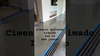 Piso cimento queimado líquido faça você mesmo kit 20kg pronto facavocemesmo [upl. by Sueahccaz675]