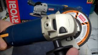 Ryobi 4 12quot Angle Grinder Review  Ryobi P420 Angle Grinder [upl. by Senaj]