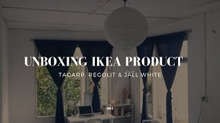 Unboxing IKEA products TAGARP  REGOLIT  JALL WHITE 🌧 HOME DECORS [upl. by Rann]