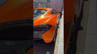 McLaren orange 570s car spotting PC Hooftstraat mclaren 570s pc hooftstraat amsterdam orange [upl. by Parry270]