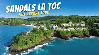 Sandals Regency La Toc St Lucia  Full Walkthrough Resort Tour amp Review  4K 2021 [upl. by Annoik721]