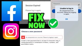 How To FIX ✅ Instagram amp Facebook Problem Today Facebook Session Expired Why Server Down [upl. by Rowen]