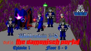 Wolf3d WAD Playthrough The Damonisch Portal Part 2  episode 1 floor 59 [upl. by Ecnerat]