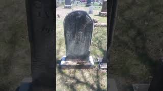 Charity Shields headstone south glens falls cemetery south glens falls NY paranormal cemeterywalks [upl. by Millford]