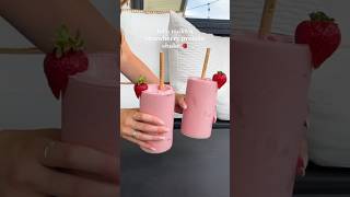 Strawberry protein shake Recipe proteinshake postworkout easyrecipe smoothie shortsfeed [upl. by Laleb805]