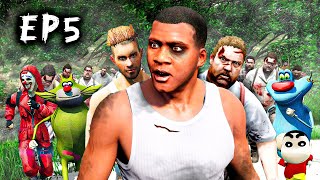 Zombie VIRUS in GTA 5 S2 EP5  ZOMBIE SURVIVAL FREE FIRE ADDAM AND RED CRIMINAL FRANKLIN [upl. by Riggall]