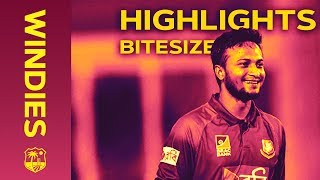 Windies v Bangladesh 2nd IT20 2018  Bitesize Highlights [upl. by Ellehcsor]