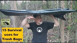 15 Trash Bag uses for Survival [upl. by Ellerahs]