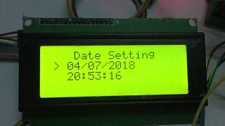 Display Date Time and Temperature using DS3231 RTC and I2C LCD [upl. by Anitnelav]